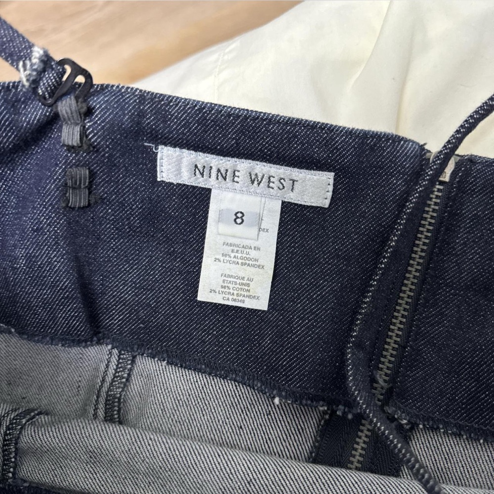 Nine West Y2K 90s Denim Corset Top Size 8 - Picture 4 of 4